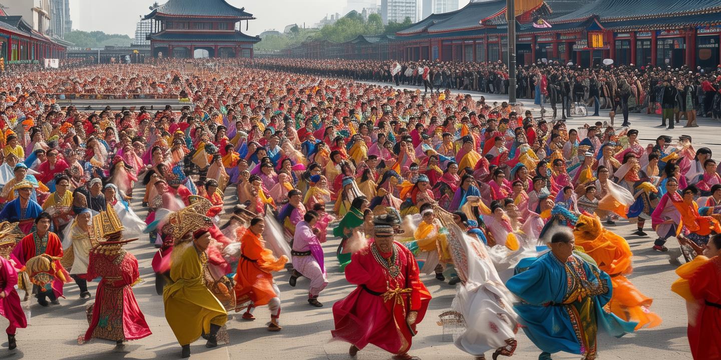 宽城满族颁金节万人共舞,非遗萨满祭祀引游客驻足
